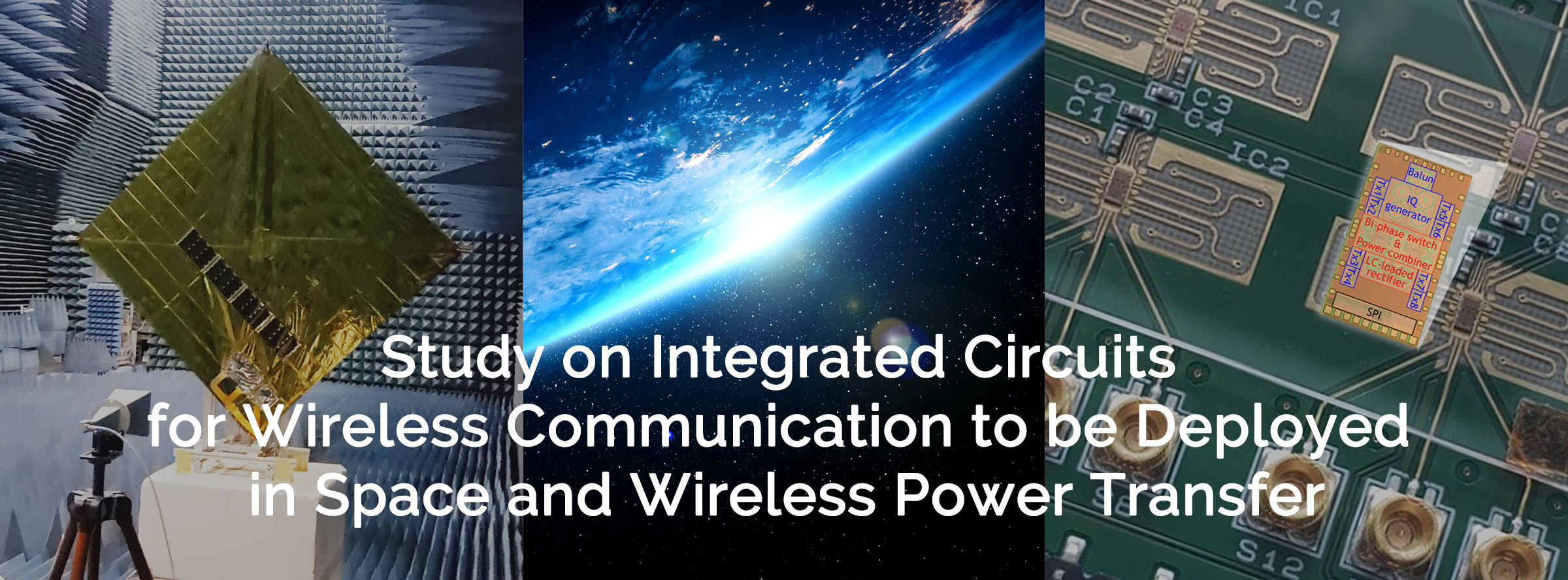 Study on Integrated Circuits for Wireless Communication to be Deployed in Space and Wireless Power Transfer